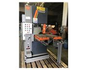 USED FRIGGI MODEL 104FG 500 POWERED TABLE HEAVY DUTY VERTICAL BLOCK & PLATE SAW, YEAR 