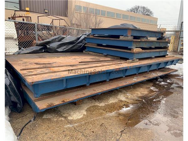 USED 10' x 20' x 12&quot; CAST SURFACE PLATE, Stock# 10863