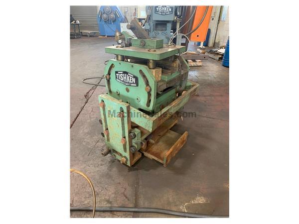 USED TISHKEN 15 TON PNEUMATIC 4-POST CUT-OFF PRESS MODEL ACO-T-15, Stock# 10893 USED TISHKEN 15 TON PNEUMATIC 4-POST CUT-OFF PRESS MODEL ACO-T-15, Stock# 10893