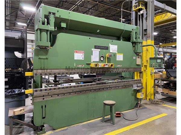 USED CINCINNATI 90 TON X 12' 1-AXIS HYDRAULIC CNC PRESS BRAKE MODEL 90AS x 10, Stock# 1095 USED CINCINNATI 90 TON X 12' 1-AXIS HYDRAULIC CNC PRESS BRAKE MODEL 90AS x 10, Stock# 1095