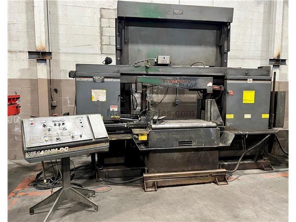 USED HEM DUAL POST SEMI-AUTOMATIC HORIZONTAL BANDSAW , Model WF140HM-DC, 20” x 44”, Stock 