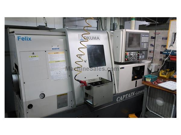 Okuma CAPTAIN-L370MW CNC Lathe, Milling &amp; Sub Spindle, Parts Catcher, Barfeed, OSP-P200L Control, New 2007