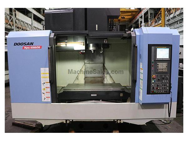 Doosan Mynx 6500/50 vertical machining center, Cat 50,CTS, Fanuc cnc, 2012