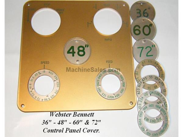 WEBSTER &amp; BENNETT CONTROL PANEL COVER &amp; ACCESORRIES