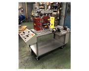New IRM Model #4060 4" x 6" 2Hi/4Hi Hot Lab Rolling Mill with Payoff and Recoile