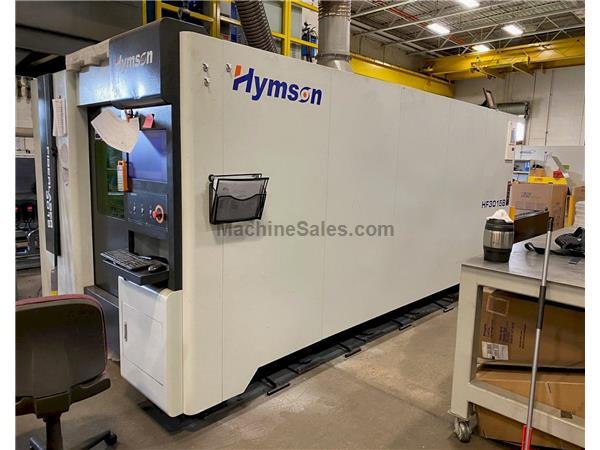 USED HYMSON 5' X 10' 3,000 WATT FIBER OPTIC LASER MODEL HF3015B, Stock# 11011, Year: 2018