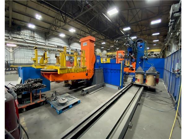 USED CLOOS HIGH PERFORMANCE DUAL STATION ROBOTIC WELDING CELL, Stock# 11012