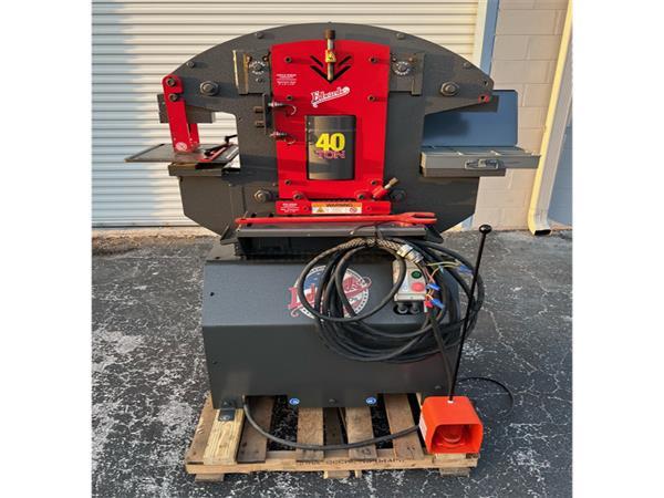 Pre-Owned EDWARDS 40 Ton Hydraulic Ironworker 230V, 1 Phase Pre-Owned EDWARDS 40 Ton Hydraulic Ironworker 230V, 1 Phase