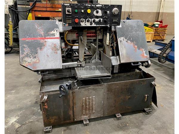USED PEERLESS 10" X 14" FULLY AUTOMATIC HORIZONTAL BANDSAW MODEL HB-1014A, Stock