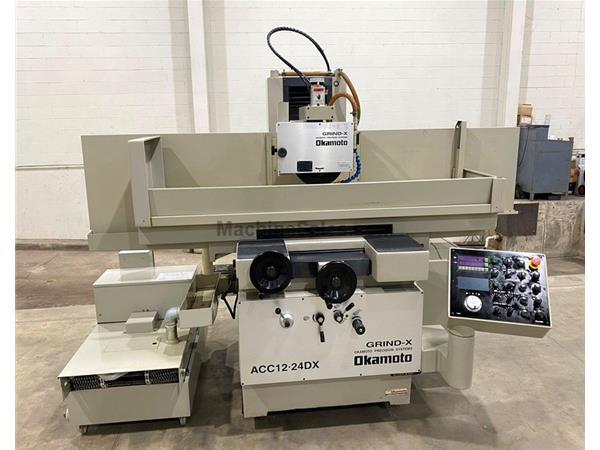 12&quot; x 24&quot;, Okamoto ACC-12.24DX, 12&quot; x 1.5&quot; Whl, 5HP, Au