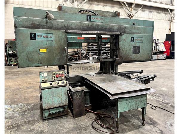 USED W.F. WELLS 25&quot; X 40&quot; MODEL B-25-III DUAL COLUMN HORIZONTAL BANDSAW, Stock# 11015, Year: 1993