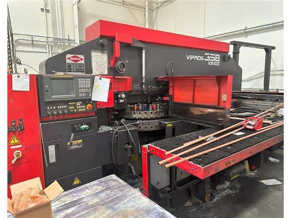 2000 - 33 Ton Amada Vipros 358 King II CNC Turret Punch 2000 - 33 Ton Amada Vipros 358 King II CNC Turret Punch