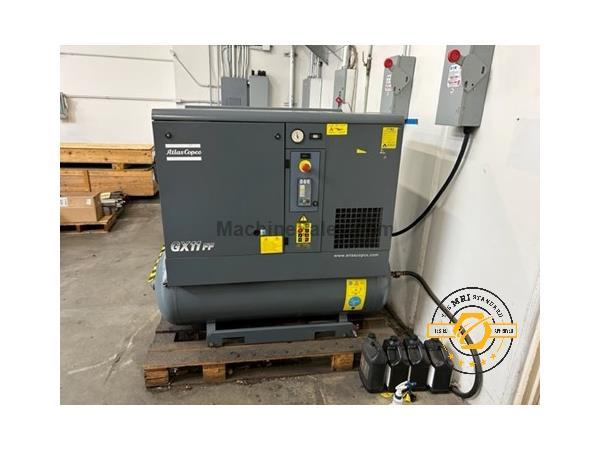 ATLAS COPCO GX11 FF AIR COMPRESSOR, ROTORAY SCREW/SLIDING VANE NEW:2016