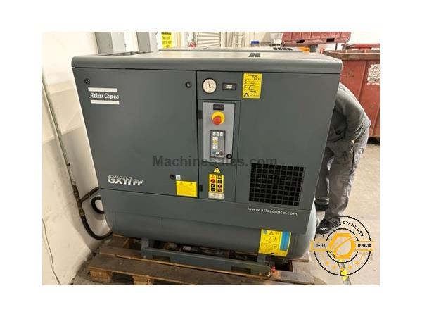 ATLAS COPCO GX11FF AIR COMPRESSOR, ROTORY SCREW/SLIDING VANE NEW: 2015 | MM