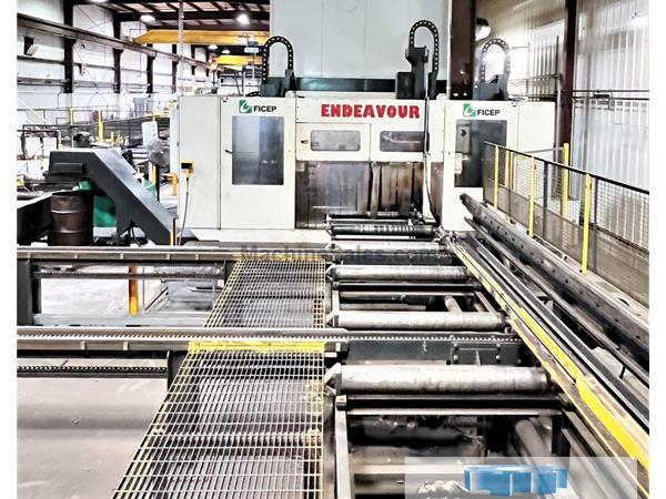 Ficep 1204 DDRC CNC Drill &amp; Thermal Cutting System With Material Handli