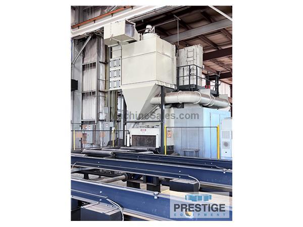 Wheelabrator RB1500H D-4/18.5 Roto-Jet Roller Conveyor Shot Blast Machine w