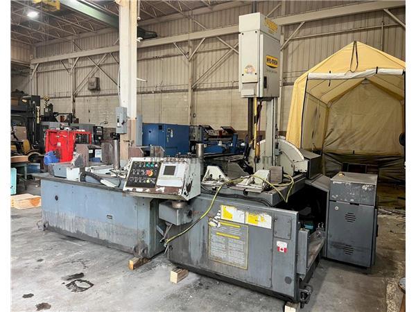 USED HYD-MECH 18&quot; X 29&quot; AUTOMATIC VERTICAL TILT FRAME BANDSAW MODEL V-18APC, Stock# 11032, Year: 2008