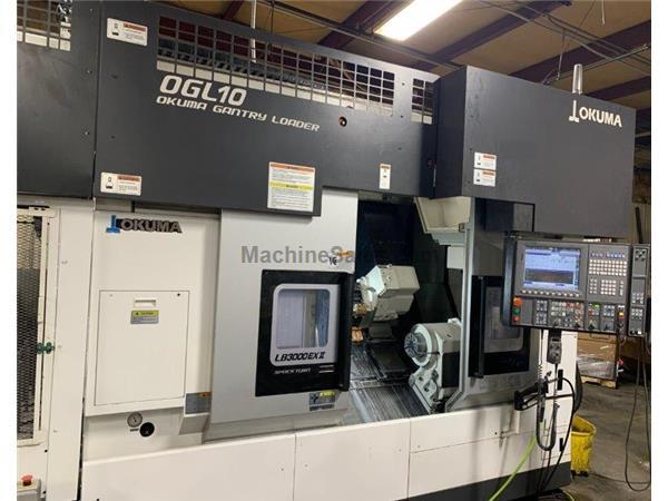 OKUMA LB3000exII BBMYW/ 800 &amp; OKUMA GANTRY LOADER  CNC LATHE NEW: 2018