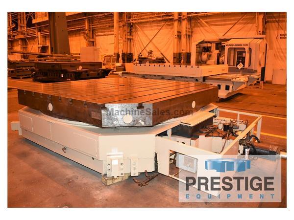 Giddings &amp; Lewis 120&quot; x 120&quot; CNC Infeeding B-Axis Rotary Tabl