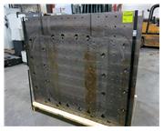 Machined Angle Plate - 5' 10" w x 5' Ht. Face, Base 37" x 70" Wide - Drille
