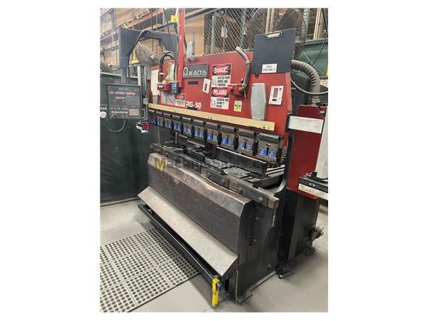 55 Ton Amada RG-50 CNC Press Brake, Stock 1384 55 Ton Amada RG-50 CNC Press Brake, Stock 1384