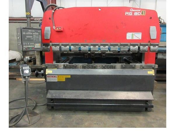 Amada RG-80 Hydraulic Press Brake, Capacity 88 Tons