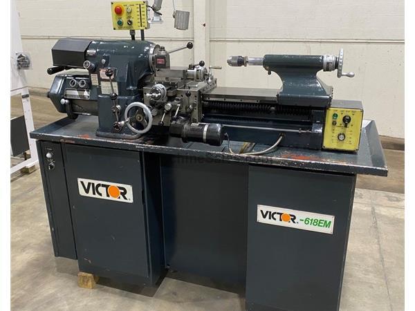 Victor 618 EM, 11" x 18", In/mm, 3,000 RPM, 5C, 5"Ck, Aloris