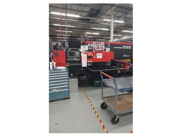 2000 Amada Vipros 255, 22 Ton, 50" x 50" Hydraulic Turret Punch 2000 Amada Vipros 255, 22 Ton, 50" x 50" Hydraulic Turret Punch