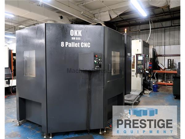 OKK HM-600 8APC 4-Axis CNC Horizontal Machining Center