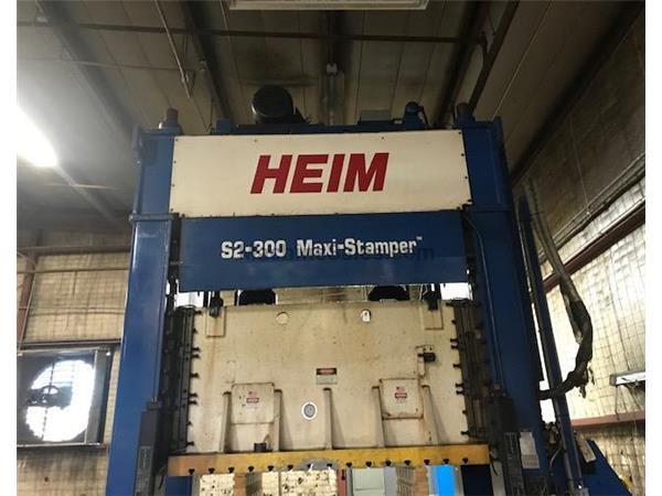 300 Ton Heim Maxi Stamper Straight Side Double Crank Press
