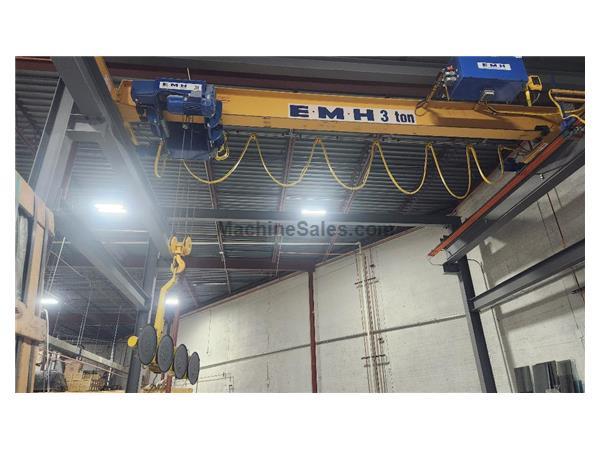 Near New EMH 3 ton Portable Bridge Crane