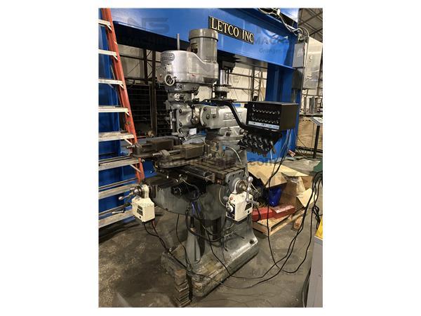 9&quot; x 42&quot; Bridgeport Series I Vertical Mill, 2X DRO, Auto Lube, R8