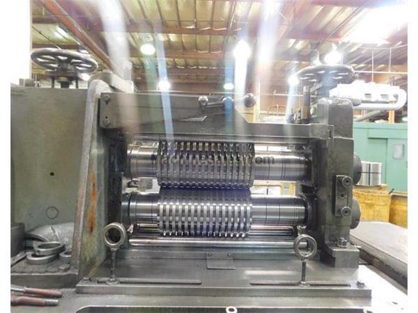 26" x.105" x 20,000# Ruesch Slitting Line with Slip Core Drum 26" x.105" x 20,000# Ruesch Slitting Line with Slip Core Drum