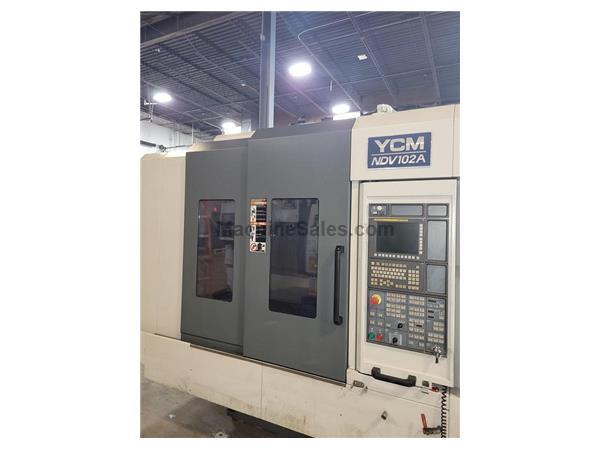 YCM NDV102A CNC Vertical Machining Center, 15,000 RPM, Travels 40x23.6x23.6, CAT 40, Die Mold, Fanuc MXP200FB, 30HP, New 2011