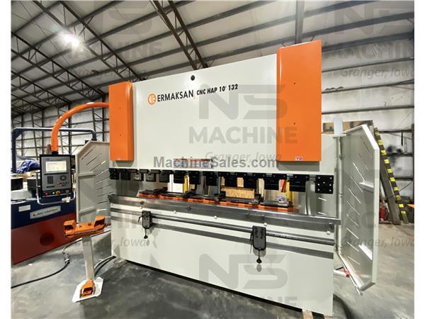 132 Ton Ermak 4-Axis CNC Press Brake with Light Curtains