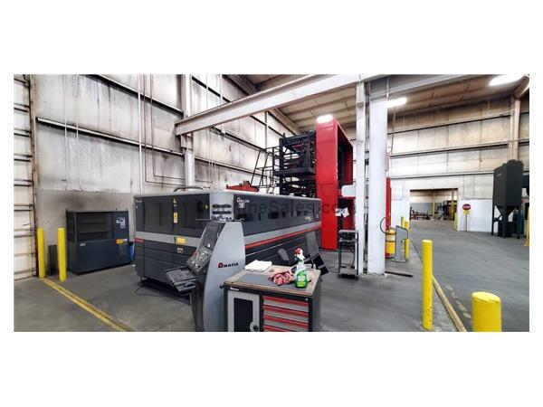 2014 - 4000 Watt Amada FOL-3015AJ CNC Fiber Laser w/6-Shelf Tower Load/Unlo