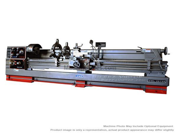 GMC GML-26120 Metal Lathe with 2-Axis DRO 26x120 in. GMC GML-26120 Metal Lathe with 2-Axis DRO 26x120 in.