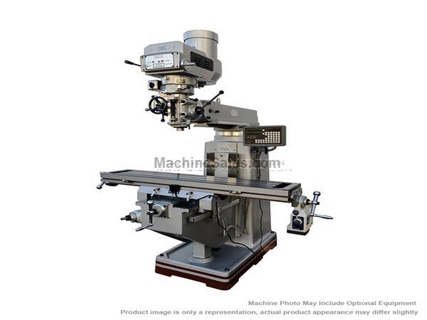 GMC GMM-1054VPKG 10 x 54 in. Vertical Mill w/2-Axis DRO GMC GMM-1054VPKG 10 x 54 in. Vertical Mill w/2-Axis DRO