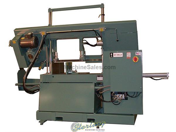 16&quot; x 30&quot; Brand New W.F. Wells Semi-Automatic Horizontal Twin Post Band Saw, Mdl. F-1630-2, Double Column with Linear Bearings (For Maximum Capacity &