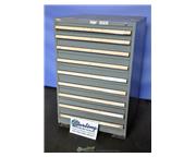 9 Drawers Used Stanley Vidmar Cabinet, 2- 2" Drawers, 7- 3" Drawers #A2702