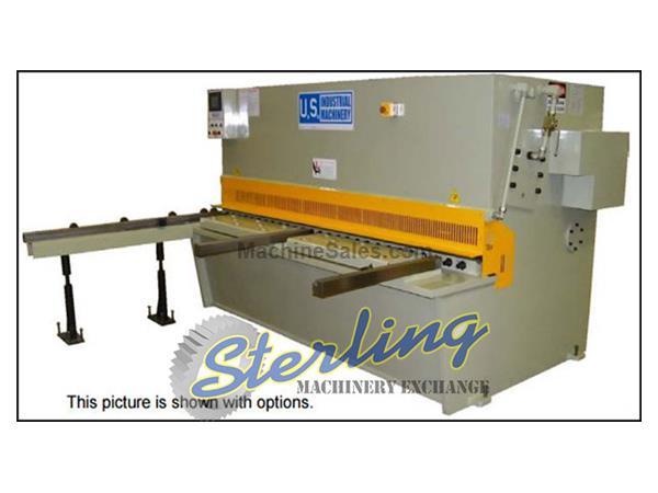 3/8" x 8' Brand New U.S. Industrial Hydraulic Shear, Mdl. US8375, Squaring Arm, 39.5& 3/8" x 8' Brand New U.S. Industrial Hydraulic Shear, Mdl. US8375, Squaring Arm, 39.5&