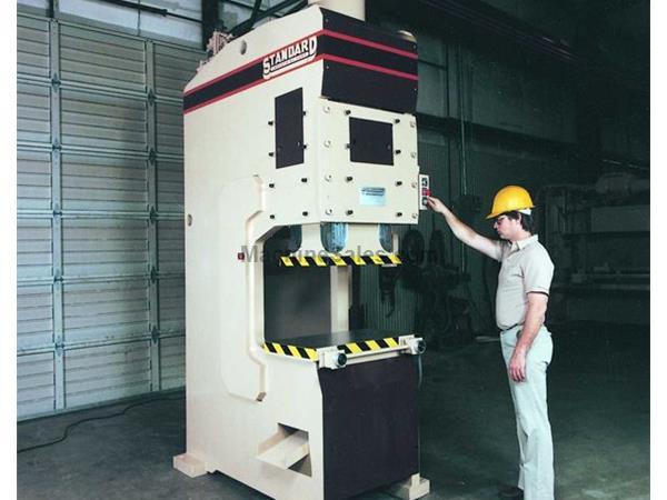 300 Ton x 18&quot; Brand New Standard Heavy Duty C-Frame Press, Mdl. 34478, Self-contained hydraulic system with oil cooler and filter, Full length EIGHT w