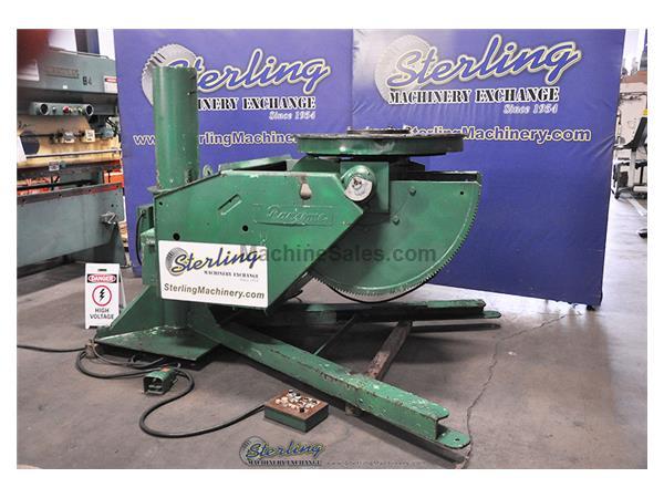 6,000 Lbs. x 48&quot; Used Ransome Powered Welding Positioner, Mdl. , Foot Pedal, Push Button Pendant Controller, Power Tilt, Power Rotation, #A4314