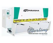 5/16" x 10' Brand New Piranha CNC Hydraulic Shear, Mdl. 5/16-10, CNC BLADE GAP ADJUST