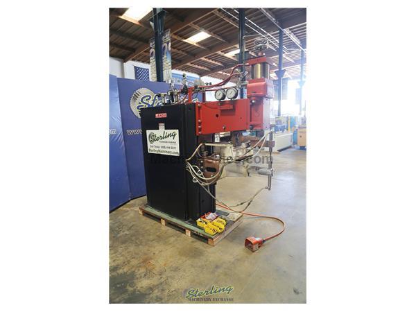 100 KVA x 37&quot; Used Janda Press Type Spot Welder With over $100,000 Upgraded Control System, Mdl. PMC025, 480 Volt, Weldcomputer control Upgrade. Contr