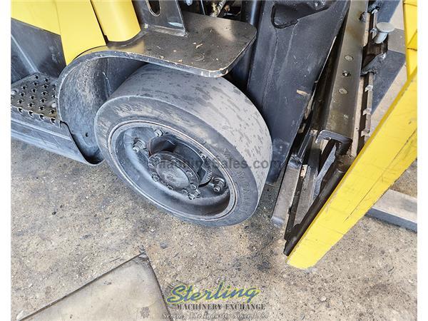 4,900 lbs Used Hyster Propane Forklift, Mdl. S50FT, Side Shifter, Two Stage Mast, #A6961