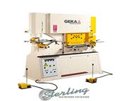 90 Ton Brand New Geka Dual Cylinder Ironworker with Bending Station, Mdl. Bendicrop 85S, P