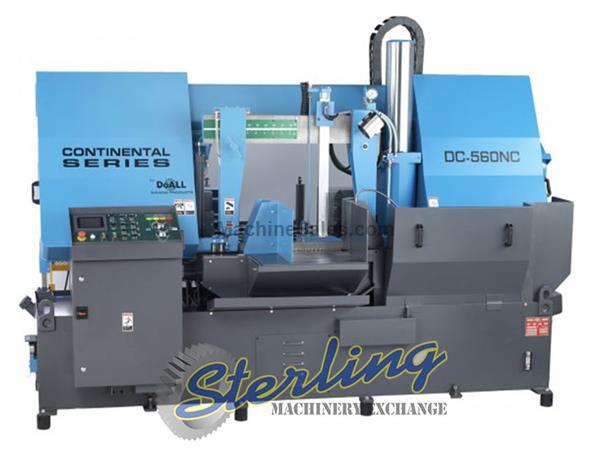22&quot; x 24&quot; Brand New DoALL Continental Series Fully Automatic High Production Horizontal Bandsaw, Mdl. DC-560NC, NC Control Panel: Touch Screen Control