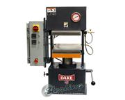 25 Ton x 5" Brand New Dake Laboratory Press, Mdl. 44-225, Self-leveling, Electrically