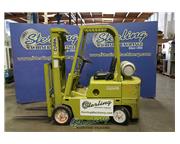 4,000 LB Used Clark Propane Fork Lift , Mdl. C500-40, Triple Stage Mast, Hard Tires, Propa
